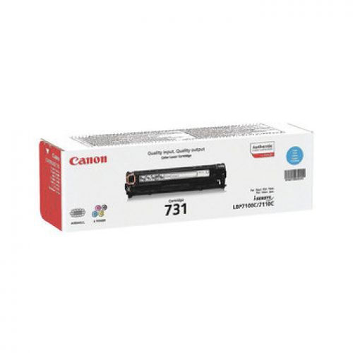 Canon 731C LBP7100CN/7110CW MF8230CN Toner Cian 731C 1.500 paginas , Canon , CAN6271B002 , 4960999904733